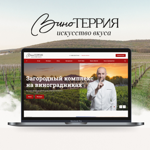 Создание сайта VInoterria.com